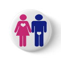 Men VS Women Novelty buttons by BoogieMonst Men VS Women Novelty buttons
