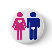 Men VS Women Novelty buttons by BoogieMonst Men VS Women Novelty buttons