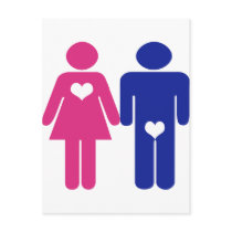 Men VS Women Postcard