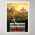 Men wanted for Red Cross Foreign Service posters