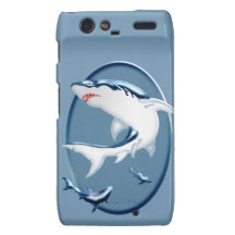Menacing Underwater Sharks Droid RAZR Case