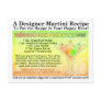 Menage a Trois Vodkas Martini Recipe Postcard