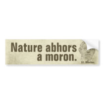 Mencken Moron Quote bumper stickers