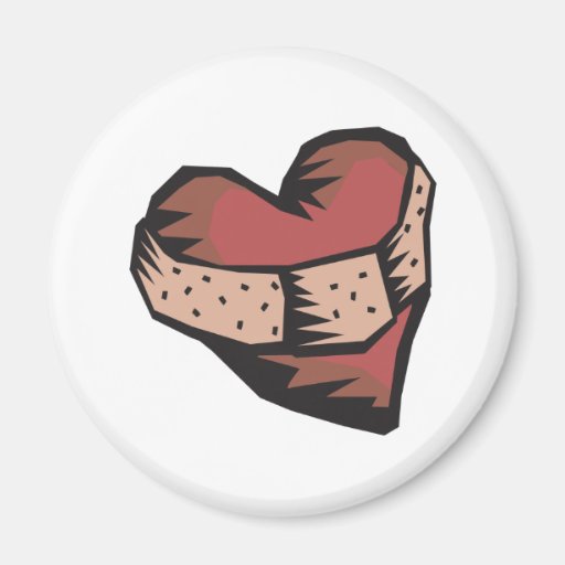 Mended Heart Fridge Magnets