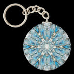Mendenhall Glacier Mandala Keychain keychains