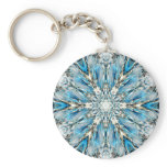 Mendenhall Glacier Mandala Keychain