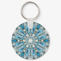 Mendenhall Glacier Mandala Keychain by Aquavel Mendenhall Glacier Mandala Keychain