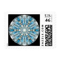Mendenhall Glacier Mandala Postage Stamp