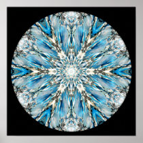 Mendenhall Glacier Mandala Poster/ Print