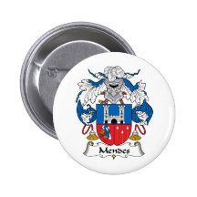 Mendes Family Crest Buttons