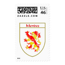 Mendez Coat of Arms/Family Crest postage by NameGame Mendez Coat of Arms/Family Crest postage