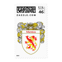Mendez Coat of Arms (Mantled) postage by NameGame Mendez Coat of Arms (Mantled) postage