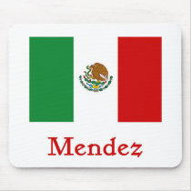 Mendez Mexican Flag mousepads by NameGame Mendez Mexican Flag mousepads