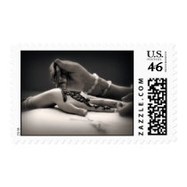 Mendhi Hand Henna in Sepia Tone postage
