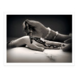 Mendhi Hand Henna in Sepia Tone (Postcard)