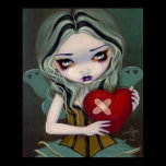 Mending a Broken Heart gothic fairy Art Print