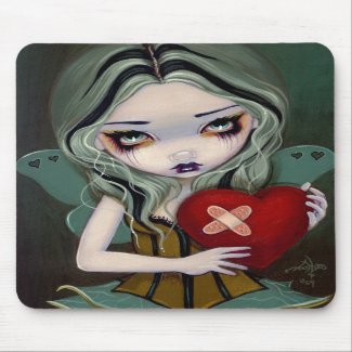 Mending a Broken Heart gothic fairy Mousepad mousepad
