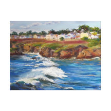Mendocino Tsunami Canvas Print