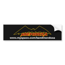 Mendoza* Bat Bumper bumper stickers by DJMills Mendoza* Bat Bumper bumper stickers