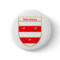 Mendoza Coat of Arms/Family Crest buttons by NameGame Mendoza Coat of Arms/Family Crest buttons