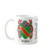 Mendoza Family Crest on a mug by NemethArt Mendoza Family Crest on a mug