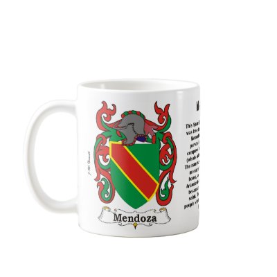 Mendoza Family Crest on a mug by NemethArt