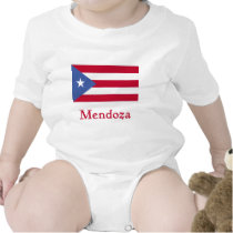 Mendoza Puerto Rican Flag t-shirts by NameGame Mendoza Puerto Rican Flag t-shirts