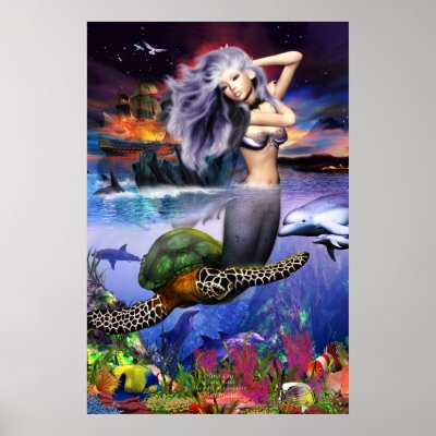 Menehune Mermaid (update) Print by Skydancer