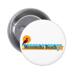 Menemsha Beach - Beach Design. Pinback Button