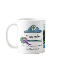 Menemsha, From an original watercolor by Arnold... mugs by lesliezemsky Menemsha, From an original watercolor by Arnold... mugs