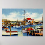 Menemsha Massachusetts Harbor Scene Wall Art Print