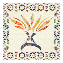 Menorah Aflame Chanukah Party Invitations invitations