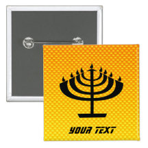 Menorah amarillo-naranja pins