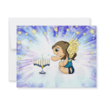 Menorah Angel invitations by thedustyphoenix Menorah Angel invitations