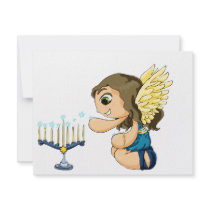 Menorah Angel invitations by thedustyphoenix Menorah Angel invitations