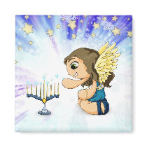 Menorah Angel magnets