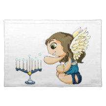 Menorah Angel Place Mat