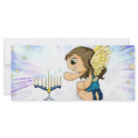 Menorah Angel Personalized Rack Card