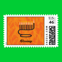 Menorah, Blessings Stamp