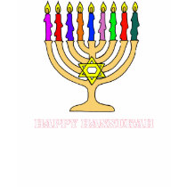 Menorah Dark T-Shirt by holidaytime Menorah Dark T-Shirt