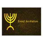 Menorah Flame Personalized Announcement