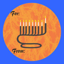 Menorah, Gift labels stickers