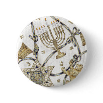 Menorah Hannukah buttons by JudaicaandStuff Menorah Hannukah buttons