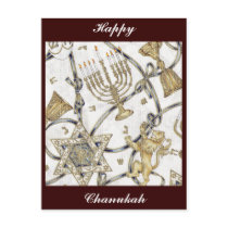 Menorah Hannukah postcards by JudaicaandStuff Menorah Hannukah postcards
