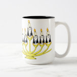 Menorah Penguins Mug