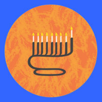 Menorah stickers