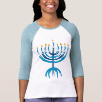 Menorah t-shirts by totallypainted Menorah t-shirts