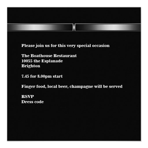 Mens 60th Birthday Party Red Metal Silver Red Car Invitations