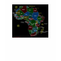 Mens africa map tee t-shirts