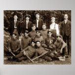 Mens Baseball Team, circa 1900 Print
